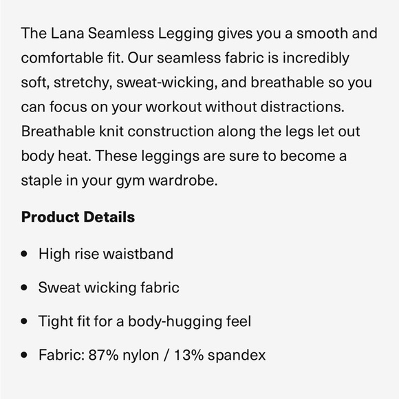 NWT KEFI Lana Seamless High Waisted Pink Legging, Medium - Picture 6 of 6